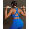 image:imageRUNNING GIRL Sports Bras for Women High Support Adjustable Straps High Impact Molded Cup Sports Bra with Sewn in PadsBsparkle Blue