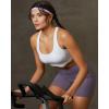 image:imageRUNNING GIRL Sports Bras for Women High Support Adjustable Straps High Impact Molded Cup Sports Bra with Sewn in PadsBwhite