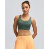 image:imageRUNNING GIRL Sports Bras for Women High Support Adjustable Straps High Impact Molded Cup Sports Bra with Sewn in PadsDark Green
