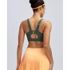 image:imageRUNNING GIRL Sports Bras for Women High Support Adjustable Straps High Impact Molded Cup Sports Bra with Sewn in PadsDark Green