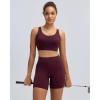 image:imageRUNNING GIRL Sports Bras for Women High Support Adjustable Straps High Impact Molded Cup Sports Bra with Sewn in PadsMaroon