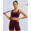 image:imageRUNNING GIRL Sports Bras for Women High Support Adjustable Straps High Impact Molded Cup Sports Bra with Sewn in PadsMaroon