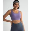 image:imageRUNNING GIRL Sports Bras for Women High Support Adjustable Straps High Impact Sports Bras with Sewn in Pads Workout BraHazy Purple