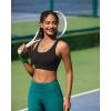image:imageRUNNING GIRL Sports Bras for Women High Support Adjustable Straps High Impact Sports Bras with Sewn in Pads Workout BraPitch Black