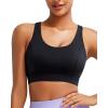 image:imageRUNNING GIRL Sports Bras for Women High Support Adjustable Straps High Impact Sports Bras with Sewn in Pads Workout BraPitch Black
