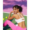 image:imageRUNNING GIRL Sports Bras for Women High Support Adjustable Straps High Impact Sports Bras with Sewn in Pads Workout BraPure White