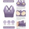 image:imageRUNNING GIRL Sports Bras for Women High Support V Neck Molded Cup High Impact Sports Bra with Sewn in PadsMisty Purple