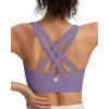 image:imageRUNNING GIRL Sports Bra for Women High SupportStrappy Running Supportive High Impact Sports Bras with Sewn in PadsDusty Lavender