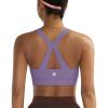 image:imageRUNNING GIRL Sports Bras for Women High Support V Neck Molded Cup High Impact Sports Bra with Sewn in PadsMisty Purple