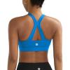 image:imageRUNNING GIRL Sports Bras for Women High Support V Neck Molded Cup High Impact Sports Bra with Sewn in PadsSparkle Blue