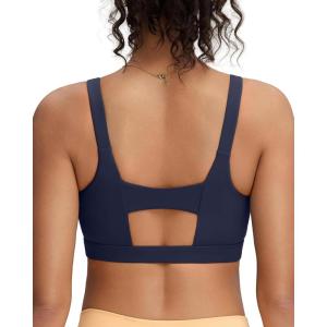 image:imageRUNNING GIRL Sports Bra for Women High Support Molded Cup Supportive High Impact Sports Bras with Sewn in PadsAnavy Blue