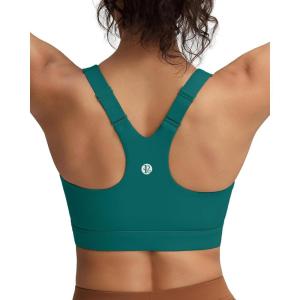 image:imageRUNNING GIRL Sports Bra for WomenAdjustable Straps Supportive High Impact Sports Bra with Sewn in PadsTeal