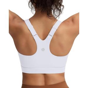 image:imageRUNNING GIRL Sports Bra for WomenAdjustable Straps Supportive High Impact Sports Bra with Sewn in PadsWhite
