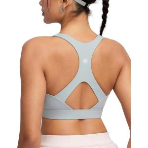 image:imageRUNNING GIRL Sports Bras for Women High Support Adjustable Straps High Impact Molded Cup Sports Bra with Sewn in PadsBgrey