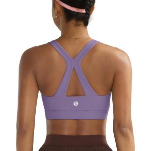 image:imageRUNNING GIRL Sports Bras for Women High Support V Neck Molded Cup High Impact Sports Bra with Sewn in PadsMisty Purple