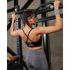 image:imageRUNNING GIRL Adjustable Sports Bras for WomenStrappy Back Molded Cup Sports Bra with Sewn in Pads Best for AC CupBlack