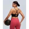 image:imageRUNNING GIRL Adjustable Sports Bras for WomenStrappy Back Molded Cup Sports Bra with Sewn in Pads Best for AC CupBlack