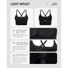 image:imageRUNNING GIRL Adjustable Sports Bras for WomenStrappy Back Molded Cup Sports Bra with Sewn in Pads Best for AC CupBlack