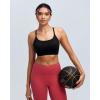 image:imageRUNNING GIRL Adjustable Sports Bras for WomenStrappy Back Molded Cup Sports Bra with Sewn in Pads Best for AC CupBlack
