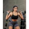 image:imageRUNNING GIRL Adjustable Sports Bras for WomenStrappy Back Molded Cup Sports Bra with Sewn in Pads Best for AC CupBlack