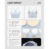 image:imageRUNNING GIRL Adjustable Sports Bras for WomenStrappy Back Molded Cup Sports Bra with Sewn in Pads Best for AC CupGrey