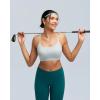 image:imageRUNNING GIRL Adjustable Sports Bras for WomenStrappy Back Molded Cup Sports Bra with Sewn in Pads Best for AC CupGrey
