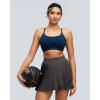 image:imageRUNNING GIRL Adjustable Sports Bras for WomenStrappy Back Molded Cup Sports Bra with Sewn in Pads Best for AC CupNavy Blue