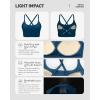 image:imageRUNNING GIRL Adjustable Sports Bras for WomenStrappy Back Molded Cup Sports Bra with Sewn in Pads Best for AC CupNavy Blue