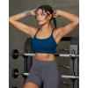 image:imageRUNNING GIRL Adjustable Sports Bras for WomenStrappy Back Molded Cup Sports Bra with Sewn in Pads Best for AC CupNavy Blue