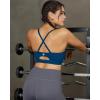 image:imageRUNNING GIRL Adjustable Sports Bras for WomenStrappy Back Molded Cup Sports Bra with Sewn in Pads Best for AC CupNavy Blue