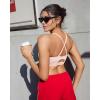 image:imageRUNNING GIRL Adjustable Sports Bras for WomenStrappy Back Molded Cup Sports Bra with Sewn in Pads Best for AC CupPink