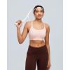 image:imageRUNNING GIRL Adjustable Sports Bras for WomenStrappy Back Molded Cup Sports Bra with Sewn in Pads Best for AC CupPink