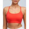 image:imageRUNNING GIRL Adjustable Sports Bras for WomenStrappy Back Molded Cup Sports Bra with Sewn in Pads Best for AC CupRed