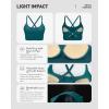 image:imageRUNNING GIRL Adjustable Sports Bras for WomenStrappy Back Molded Cup Sports Bra with Sewn in Pads Best for AC CupTeal
