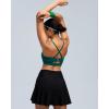 image:imageRUNNING GIRL Adjustable Sports Bras for WomenStrappy Back Molded Cup Sports Bra with Sewn in Pads Best for AC CupTeal
