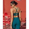 image:imageRUNNING GIRL Adjustable Sports Bras for WomenStrappy Back Molded Cup Sports Bra with Sewn in Pads Best for AC CupTeal
