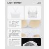 image:imageRUNNING GIRL Adjustable Sports Bras for WomenStrappy Back Molded Cup Sports Bra with Sewn in Pads Best for AC CupWhite