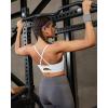 image:imageRUNNING GIRL Adjustable Sports Bras for WomenStrappy Back Molded Cup Sports Bra with Sewn in Pads Best for AC CupWhite
