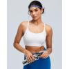 image:imageRUNNING GIRL Adjustable Sports Bras for WomenStrappy Back Molded Cup Sports Bra with Sewn in Pads Best for AC CupWhite