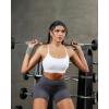 image:imageRUNNING GIRL Adjustable Sports Bras for WomenStrappy Back Molded Cup Sports Bra with Sewn in Pads Best for AC CupWhite