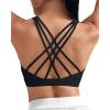 image:imageRUNNING GIRL Womens Workout Seamless Bra Push Up Sports Bras for Women High Support Moulded Cup Racerback Yoga BraBlack