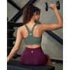image:imageRUNNING GIRL Sports Bra for WomenAdjustable Straps Supportive High Impact Sports Bra with Sewn in PadsDark Green