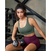 image:imageRUNNING GIRL Sports Bra for WomenAdjustable Straps Supportive High Impact Sports Bra with Sewn in PadsDark Green