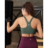 image:imageRUNNING GIRL Sports Bra for WomenAdjustable Straps Supportive High Impact Sports Bra with Sewn in PadsDark Green