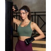 image:imageRUNNING GIRL Sports Bra for WomenAdjustable Straps Supportive High Impact Sports Bra with Sewn in PadsDark Green