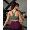image:imageRUNNING GIRL Sports Bra for WomenAdjustable Straps Supportive High Impact Sports Bra with Sewn in PadsDark Green