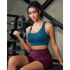 image:imageRUNNING GIRL Sports Bra for WomenAdjustable Straps Supportive High Impact Sports Bra with Sewn in PadsDeep Blue