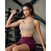 image:imageRUNNING GIRL Sports Bra for WomenAdjustable Straps Supportive High Impact Sports Bra with Sewn in PadsNude