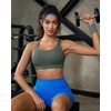 image:imageRUNNING GIRL Sports Bra for WomenStrappy Running Supportive High Impact Sports Bra with Sewn in PadsCdark Green