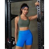 image:imageRUNNING GIRL Sports Bra for WomenStrappy Running Supportive High Impact Sports Bra with Sewn in PadsCdark Green
